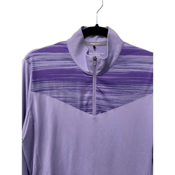 Nike Golf Tour Performance Dri-Fit Lavender Purple Full Zip Track Jacket Size L - Picture 2 of 9
